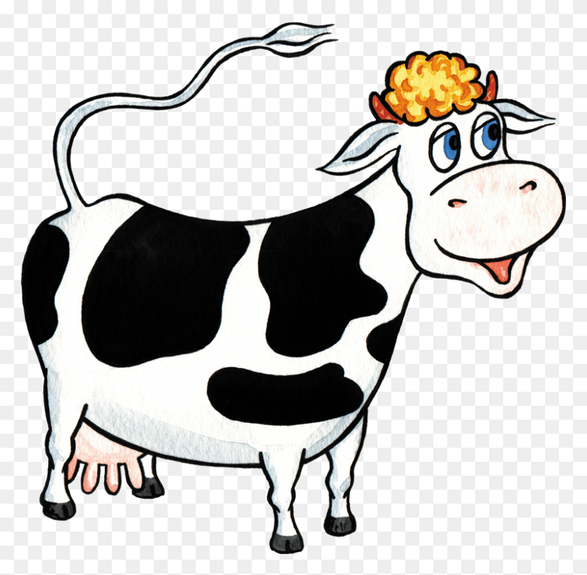800x782 Вака Анимада Корова Для Детей, Корова, Крупный Рогатый Скот, Млекопитающее Png Скачать