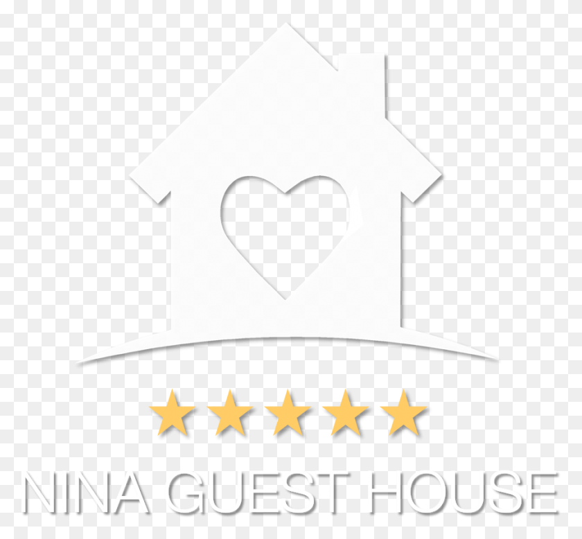 898x827 Vacation Home Nina Guest House Logo Format Vector Graphics, Symbol, Star Symbol, Recycling Symbol HD PNG Download