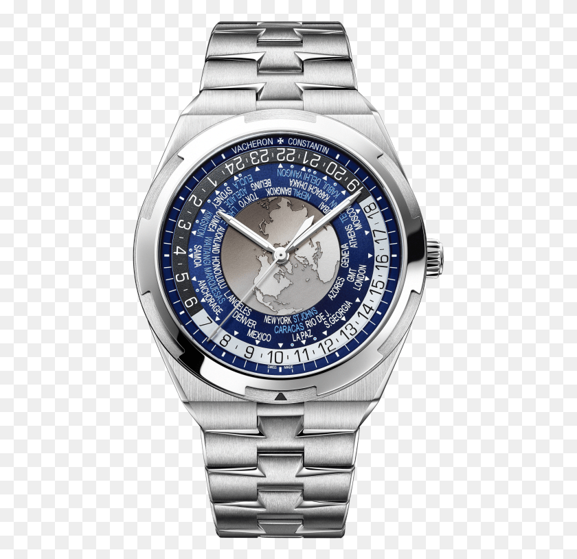 455x754 Vacheron Constantin Overseas World Time Vacheron Overseas World Time, Wristwatch, Clock Tower, Tower HD PNG Download