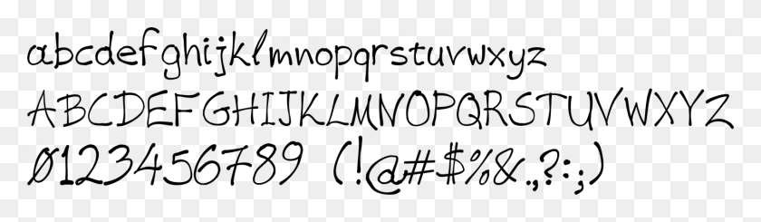 1440x343 Vag Handwritten Font Specimen Calligraphy, Text, Handwriting Descargar Hd Png