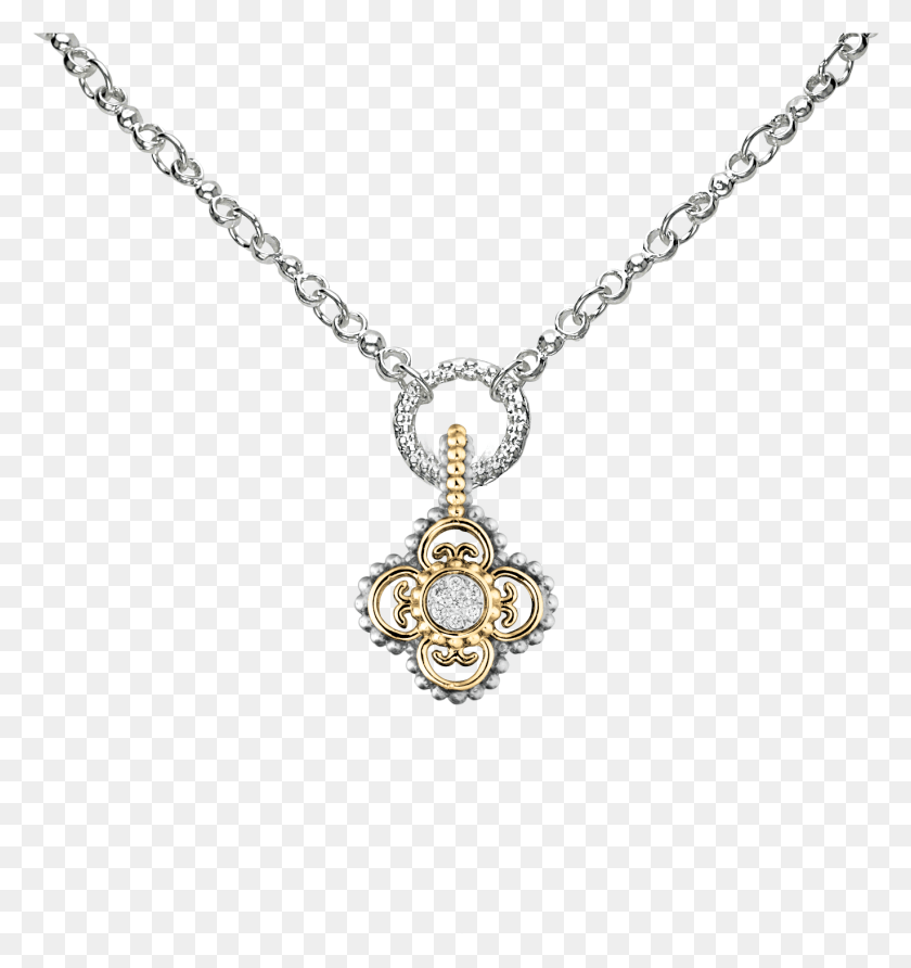 1370x1463 Vahan Sterling Silver And 14 Karat Pendant With Necklace, Jewelry, Accessories, Accessory HD PNG Download