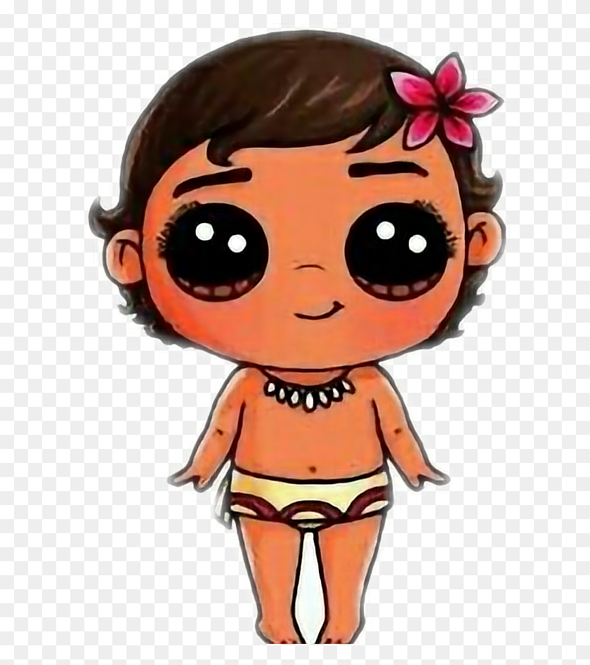 612x888 Vaianamoana Sticker Baby Moana Drawing Easy, Cupid, Person, Human HD PNG Download