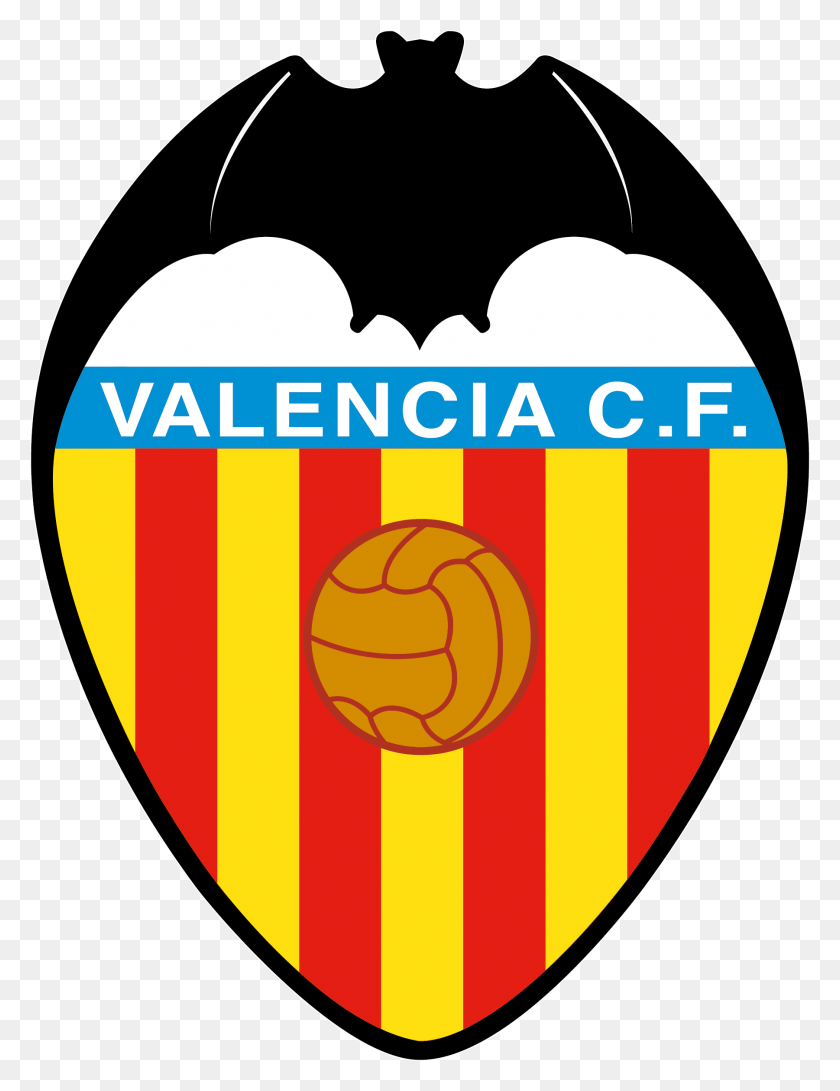 1801x2381 Descargar Png Valencia Cf Logo Valenciacf La Liga Team Logo, Armadura, Símbolo, Marca Registrada Hd Png