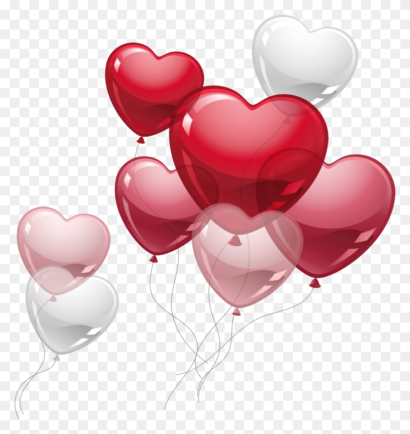 6088x6463 Valentine Balloons Cute Heart Picture Valentine39s Day Balloons, Balloon, Ball, Pin HD PNG Download