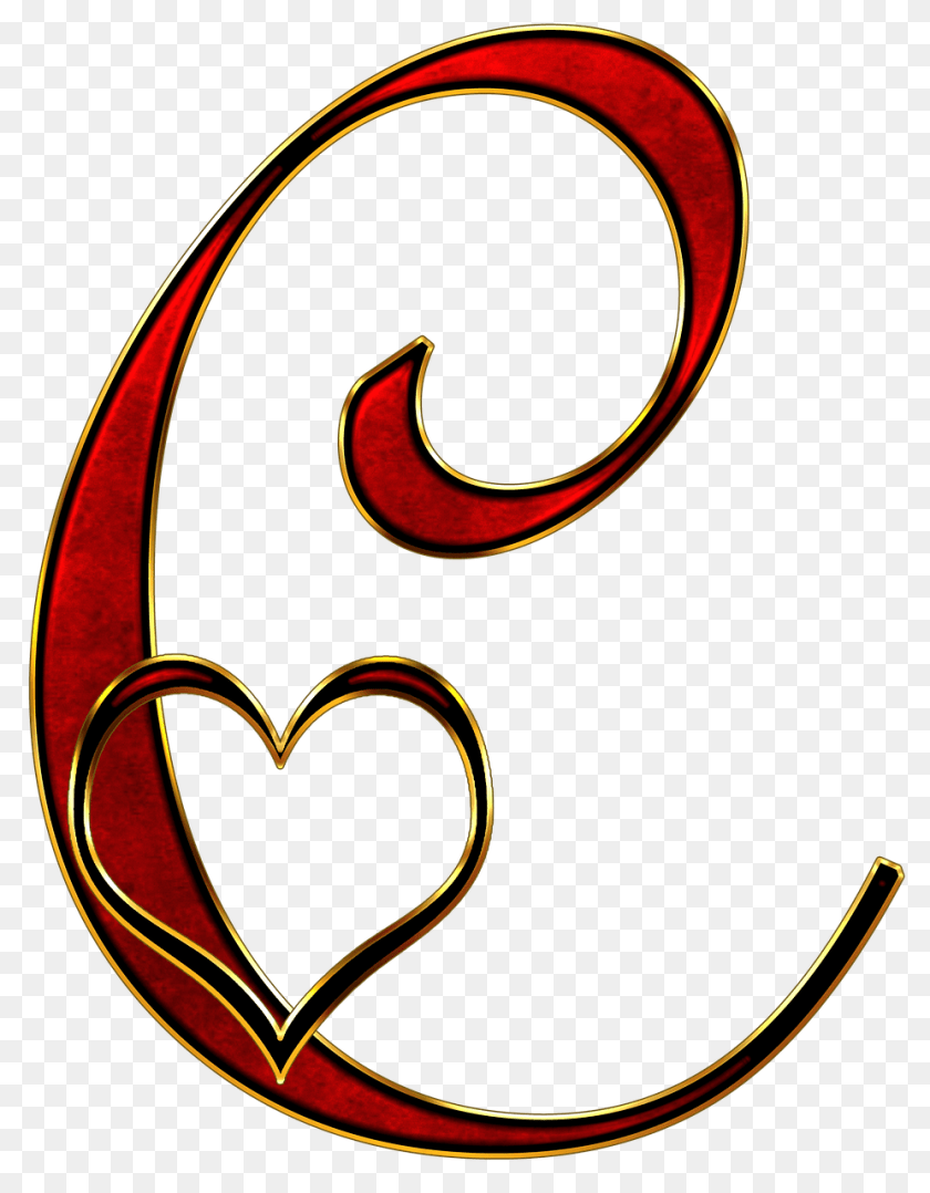 Valentine Capital Letter C, Symbol, Text Clipart PNG
