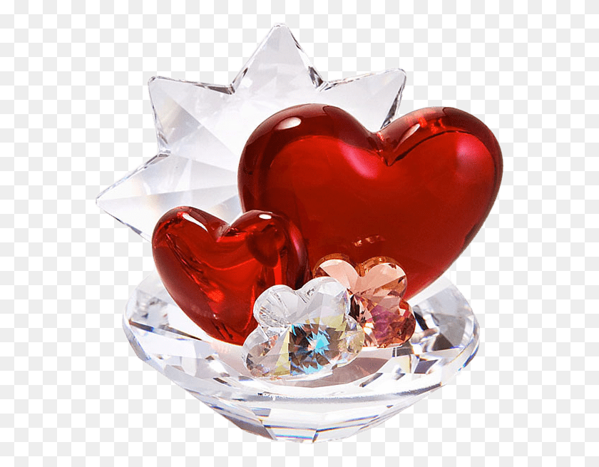 577x595 Подарок На День Святого Валентина С Прозрачным Изображением Хрустальные Сердца, Торт Ко Дню Рождения, Торт, Десерт Png Скачать