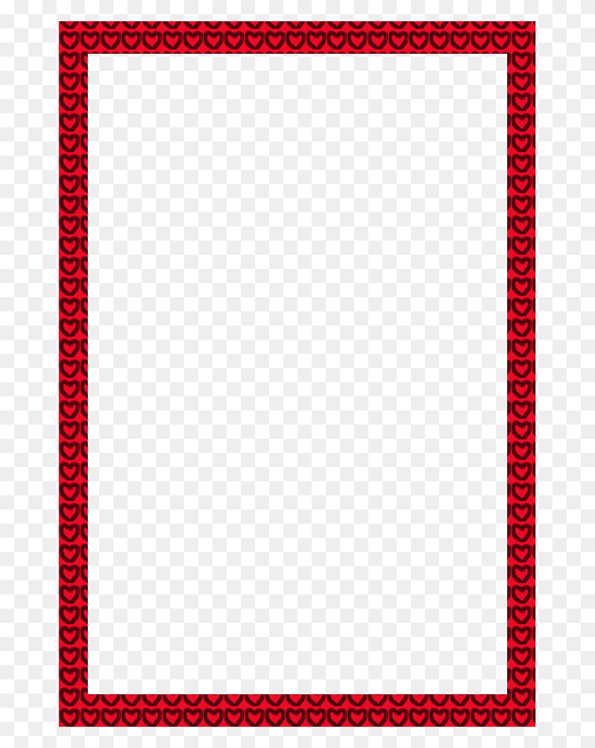 673x997 День Святого Валентина Красная Рамка Photoshop Cs5 Красочность, Текст, Коврик, Сюжет Hd Png Скачать