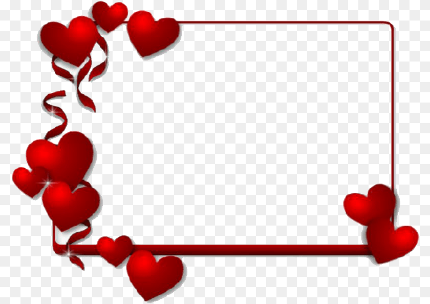 797x593 Valentine Frame Clipart Valentines Day Frame Transparent PNG
