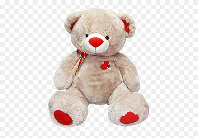 446x528 Valentine Plush Valentines Teddy Bears Transparent, Teddy Bear, Toy HD PNG Download