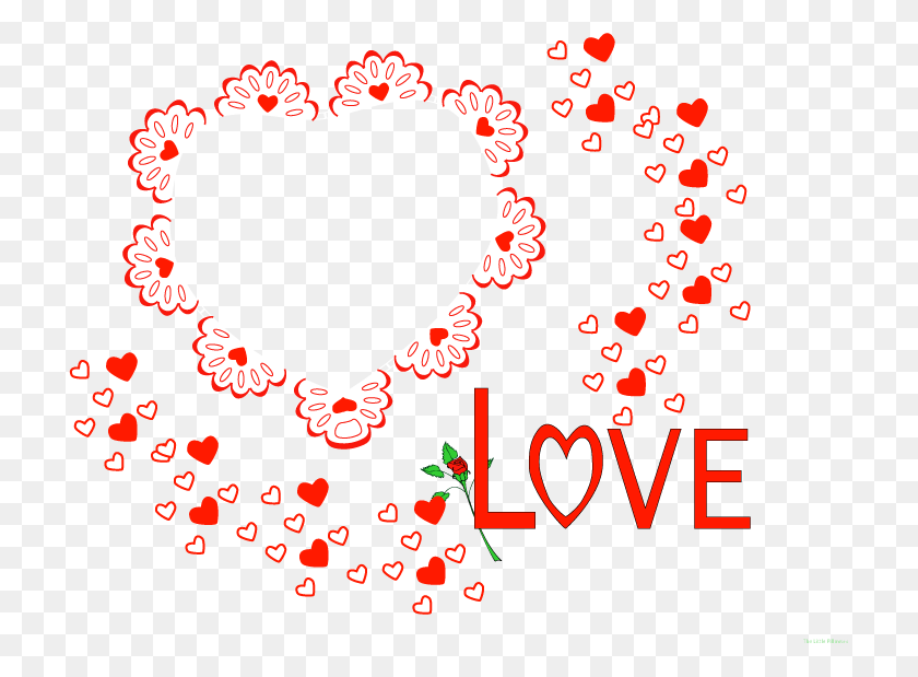 713x559 День Святого Валентина Цифровая Рамка, Графика, Сердце Hd Png Скачать