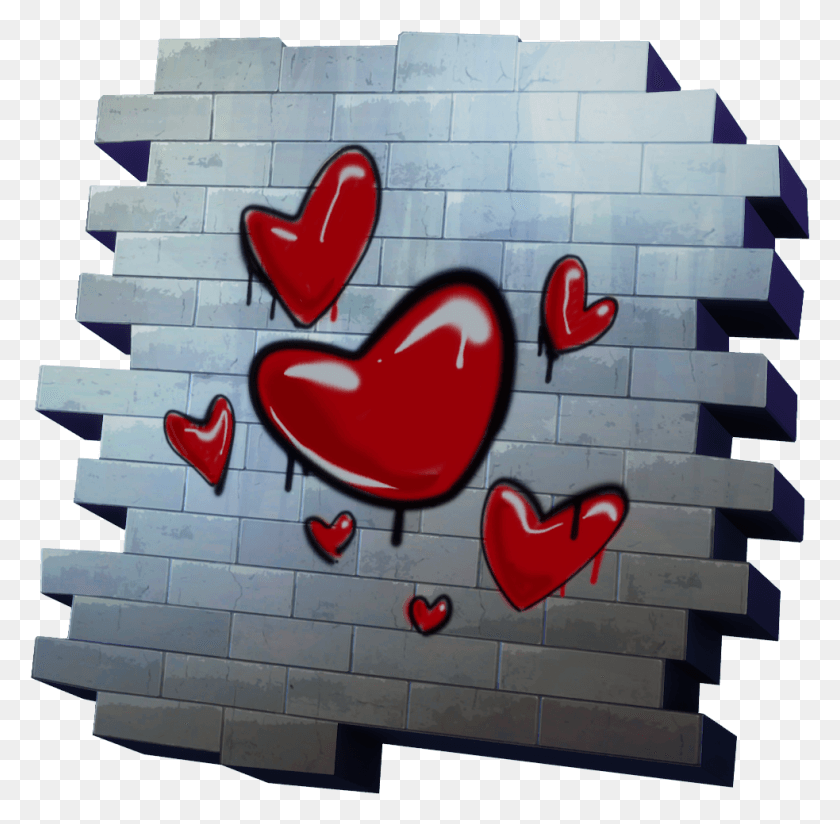 983x963 Valentines Day Fortnite, Text, Wall HD PNG Download