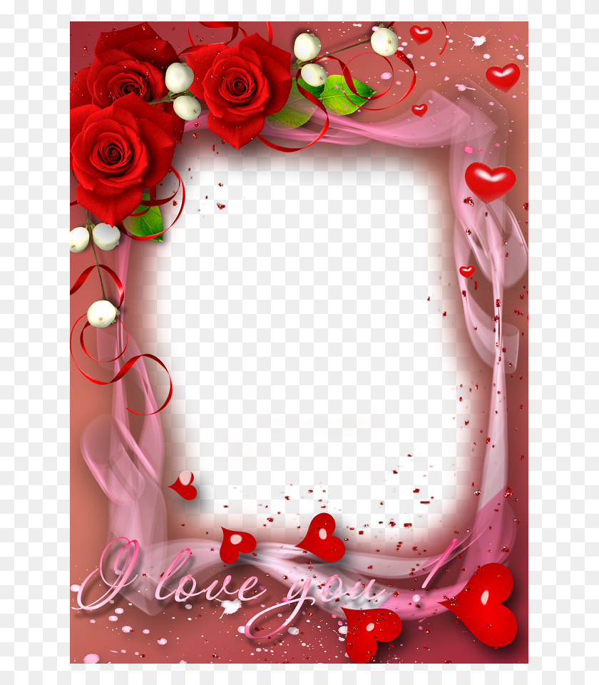 643x900 Valentines Day Heart Frame Free Love Photo Frames, Graphics, Birthday Cake HD PNG Download