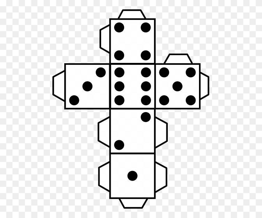 503x640 Valerie Lancaster Will Like This Free Downloadable Net Of A Die, Domino, Game HD PNG Download