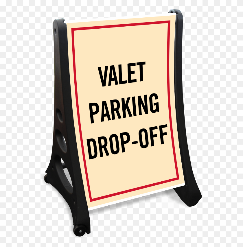 556x794 Descargar Png Valet Parking Drop Off Kit De Señal En La Acera Señales De Estacionamiento, Texto, Etiqueta, Símbolo Hd Png