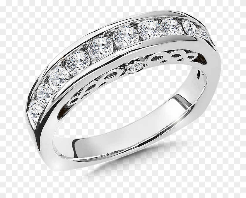 680x616 Valina Wedding Band, Platinum, Ring, Jewelry HD PNG Download