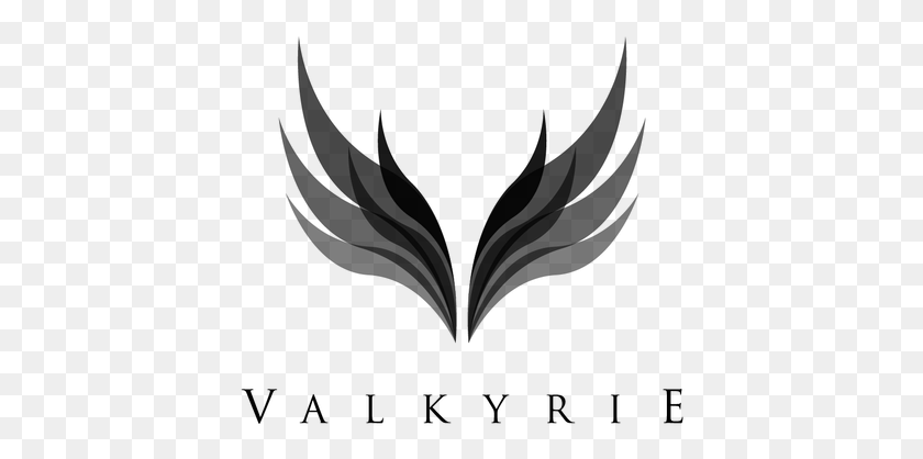 408x358 Valkyrie Wings Calligraphy, Gray, World Of Warcraft HD PNG Download