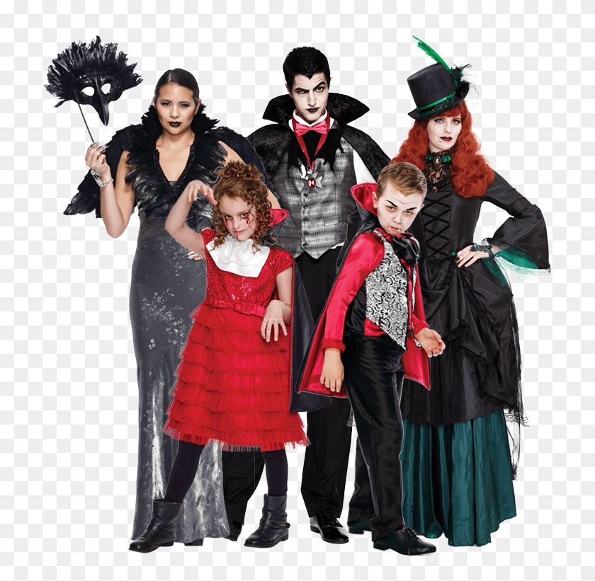 719x761 Vampire And Goth Costume Collection Halloween Costumes, Person, Performer, Dance Pose HD PNG Download