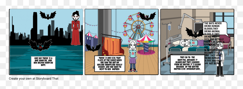 1145x368 Vampire Bats Cartoon, Amusement Park, Theme Park, Ferris Wheel HD PNG Download