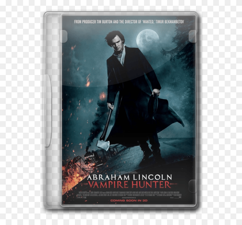 571x720 Vampire Hunter Abraham Lincoln Cazador De Vampiros, Poster, Advertisement, Person HD PNG Download