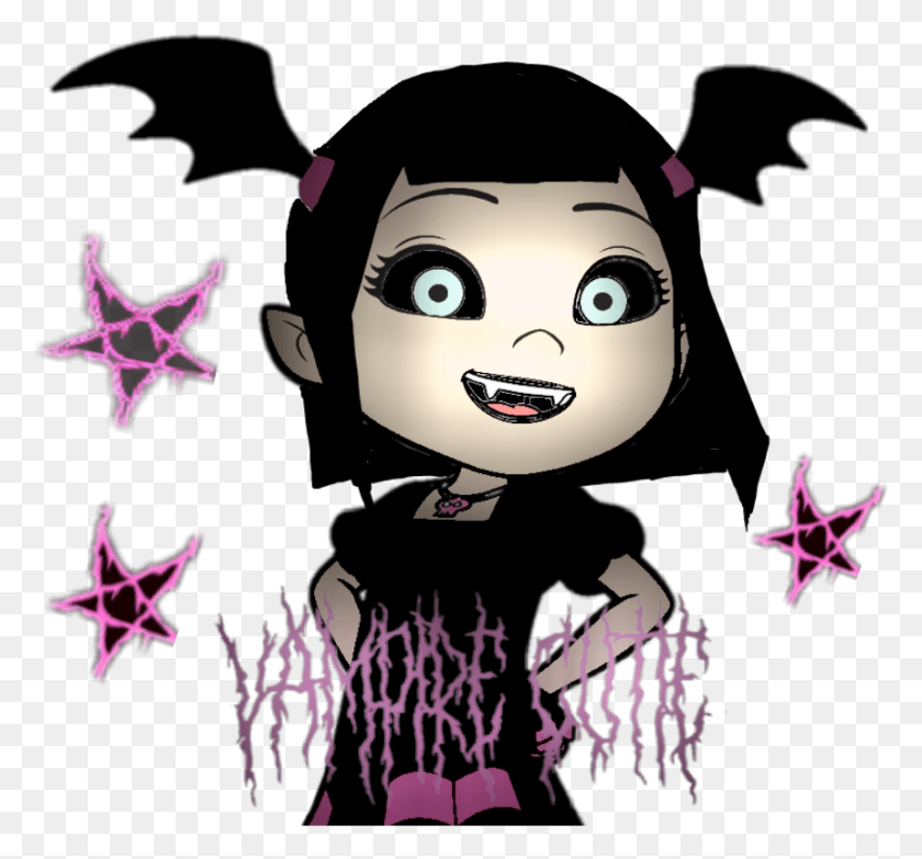 862x800 Vampire Myedit Edit Oktouse Vampirecutie Vampirina Cartoon, Graphics, Face HD PNG Download