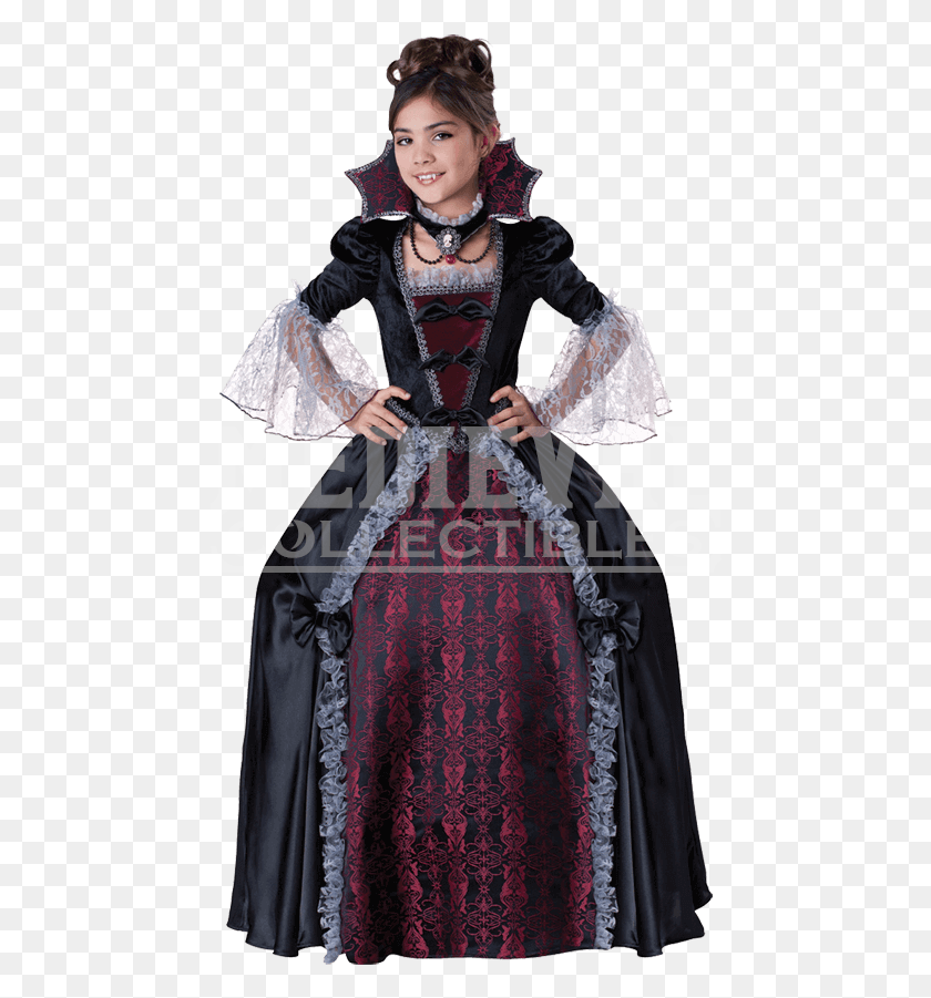 462x841 Vampiress Of Versailles Girl39s Costume Deguisement Halloween Gifi 2018, Clothing, Apparel, Person HD PNG Download