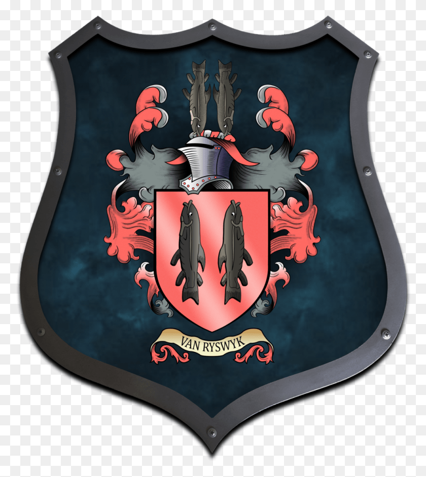 988x1118 Van Ryswyk Shield Coat Of Arms, Armor, Poster, Advertisement HD PNG Download
