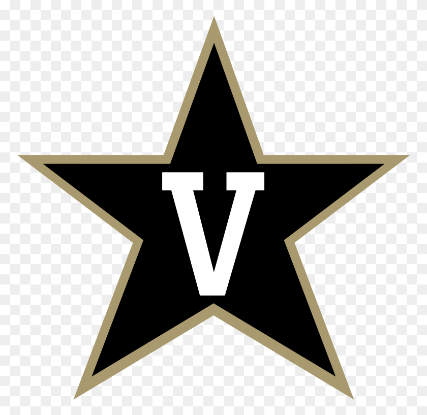 774x757 Логотип Vanderbilt Commodores Вандербильт V, Символ, Символ Звезды, Крест Hd Png Скачать