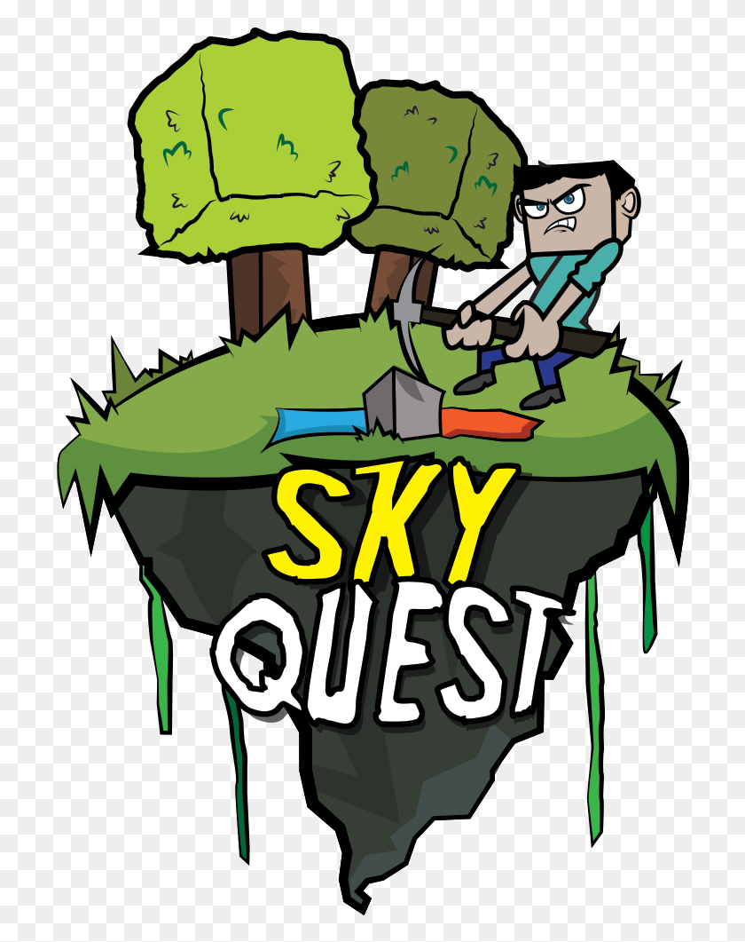 714x1001 Vanila Skyquest Skyblock140 Quest Cartoon, Poster, Advertisement, Outdoors HD PNG Download