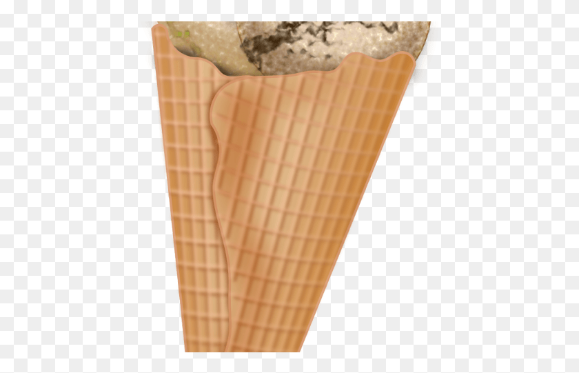 433x481 Vanilla Clipart Ice Cream Cone Ice Cream Cone, Cream, Dessert, Food HD PNG Download