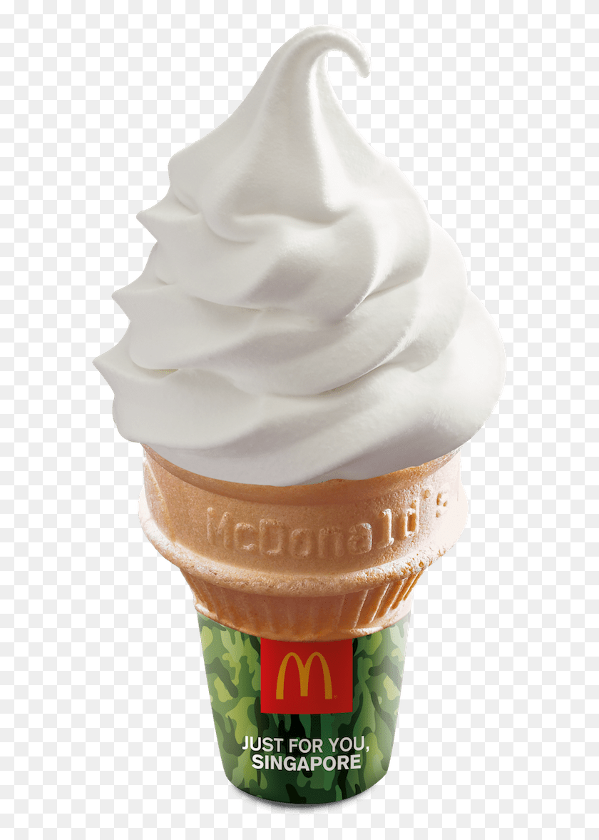 588x1117 Конус Ванильного Мороженого Mcdonald39S Конус Ванильного Мороженого, Сливки, Десерт, Еда Hd Png Скачать