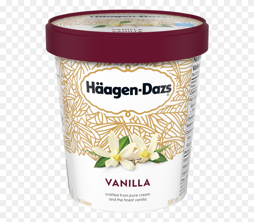 543x672 Ванильное Мороженое Haagen Dazs Мороженое, Десерт, Еда, Сливки Png Скачать