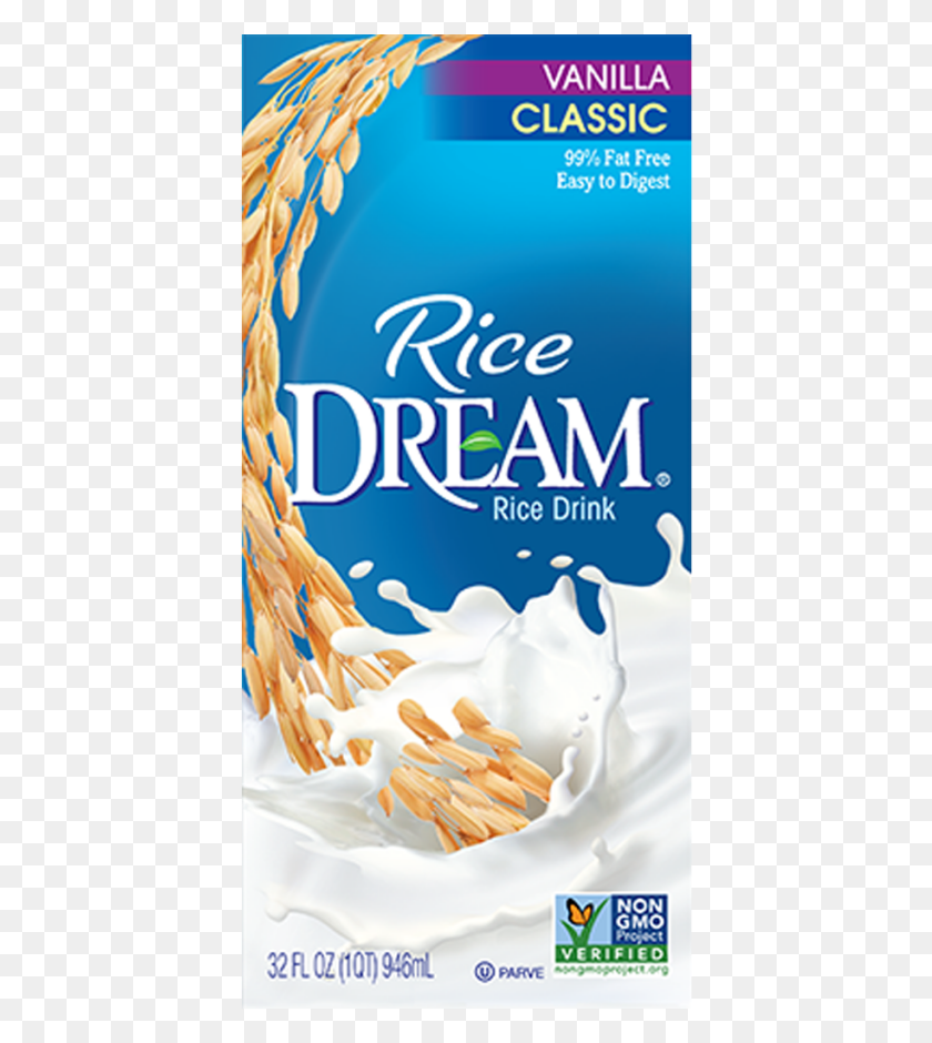 408x880 Vanilla Rice Drink Rice Dream Enriched Original Organic Rice Drink, Food, Beverage, Milk HD PNG Download