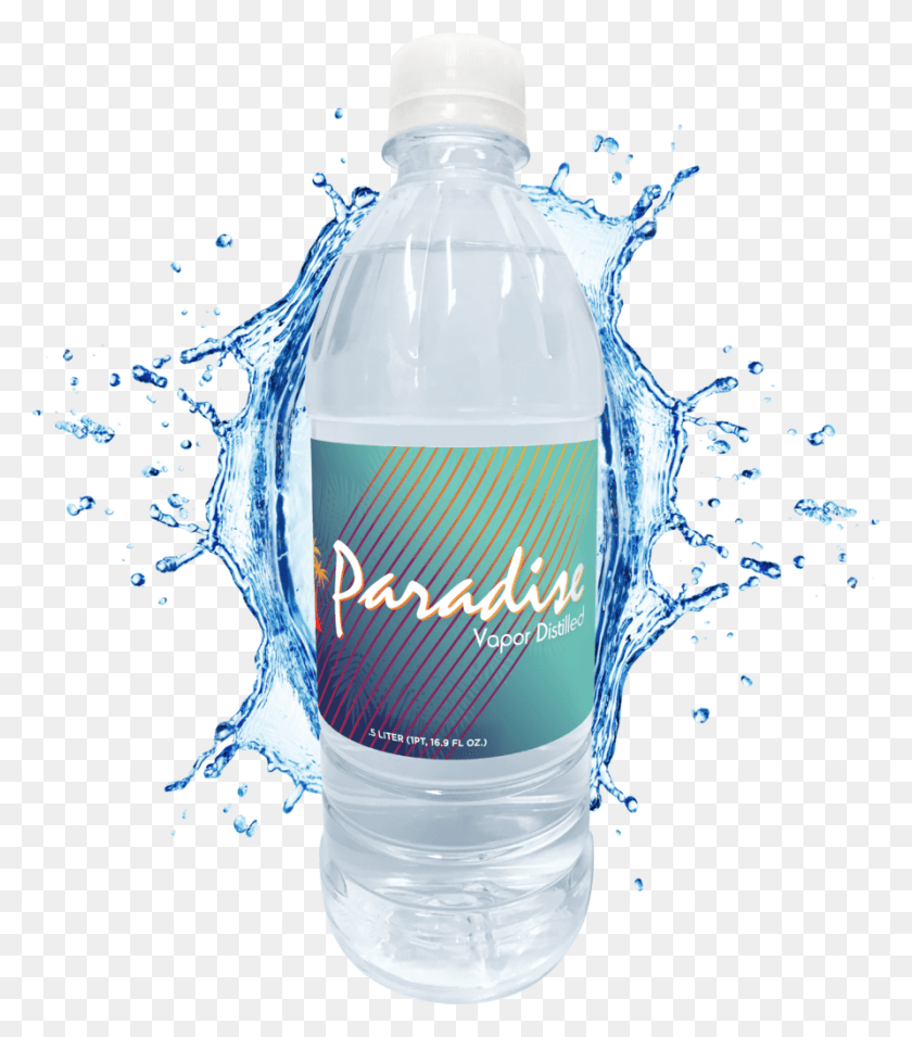 892x1024 Пластиковая Бутылка С Дистиллированной Водой, Минеральная Вода, Напиток, Бутылка С Водой Png Скачать