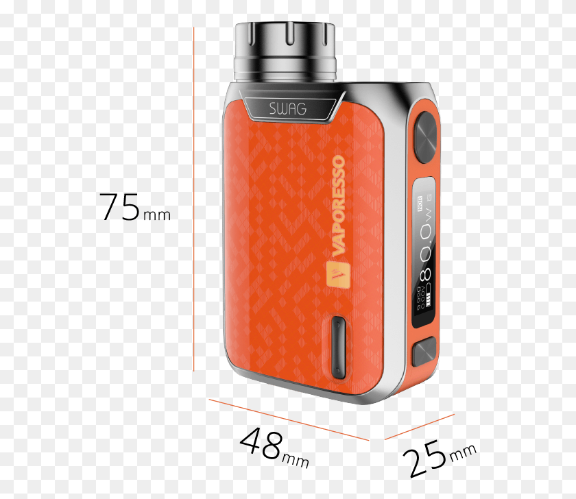 551x668 Vaporesso Swag 80w Starter Kit With Nrg Se Tank Atomizer Swag Mod, Electronics, Camera, Gas Pump HD PNG Download