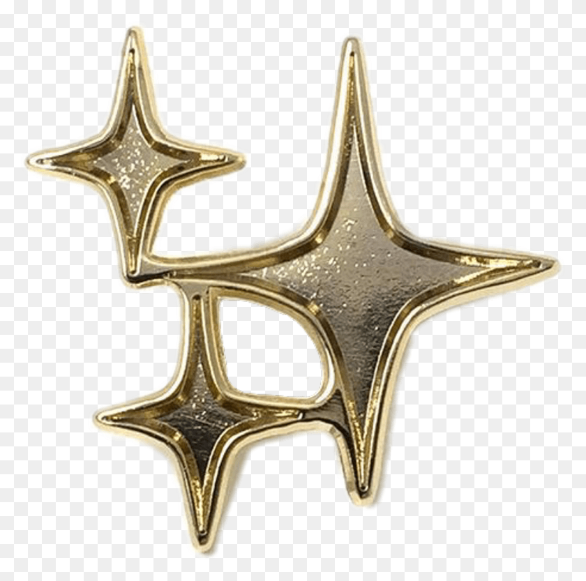 1024x1015 Vaporwave Aesthetic Sparkles Stars Гранж Золотое Золото Эстетические Лунные Хроники, Крест, Символ, Манжета Png Скачать