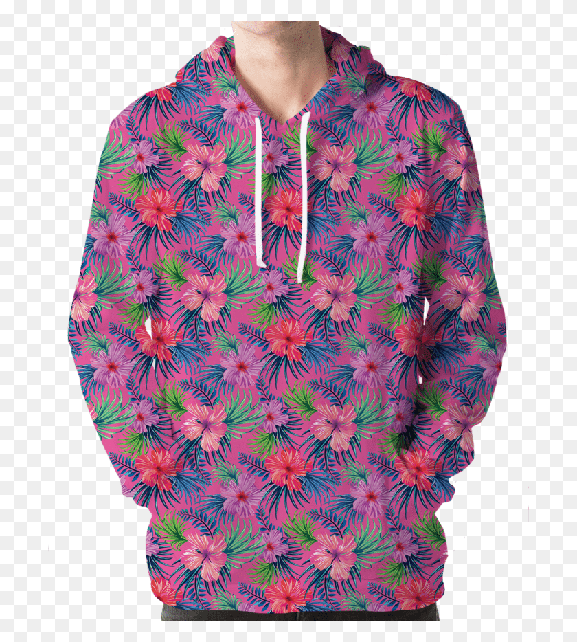 700x874 Vaporwave Flower Sweater, Clothing, Apparel, Sweatshirt HD PNG Download