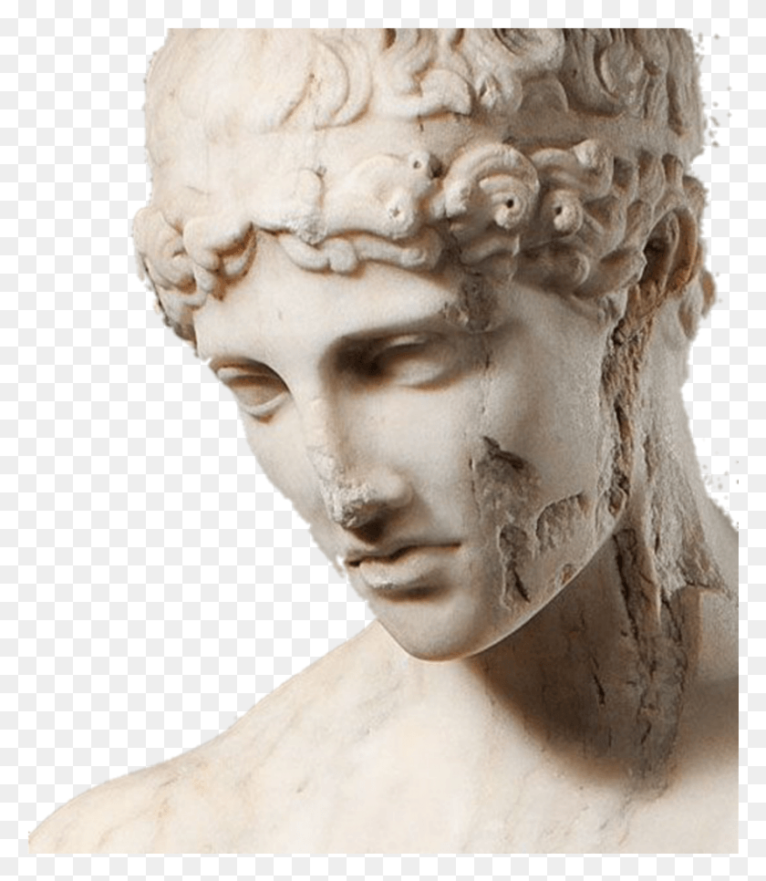 Vaporwave Greek Statues Statue Greek Statue, Head, Sculpture HD PNG Download