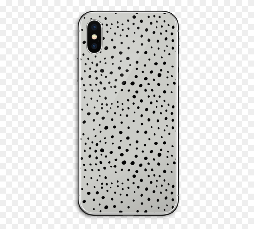 357x697 Various Black Dots Skin Iphone X Phone 8 Case Dots, Texture, Polka Dot, Rug HD PNG Download