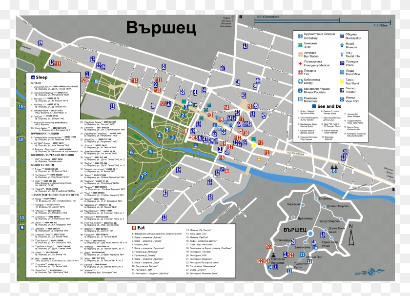 2456x1725 Varshets Tourist Map, Vegetation, Plant, Flyer HD PNG Download