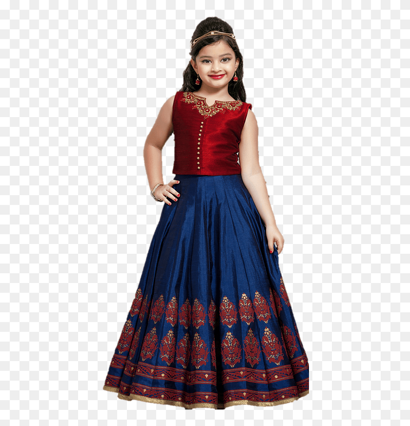 426x813 Varshini Collections Ethnic Kids Wear, Clothing, Apparel, Skirt HD PNG Download