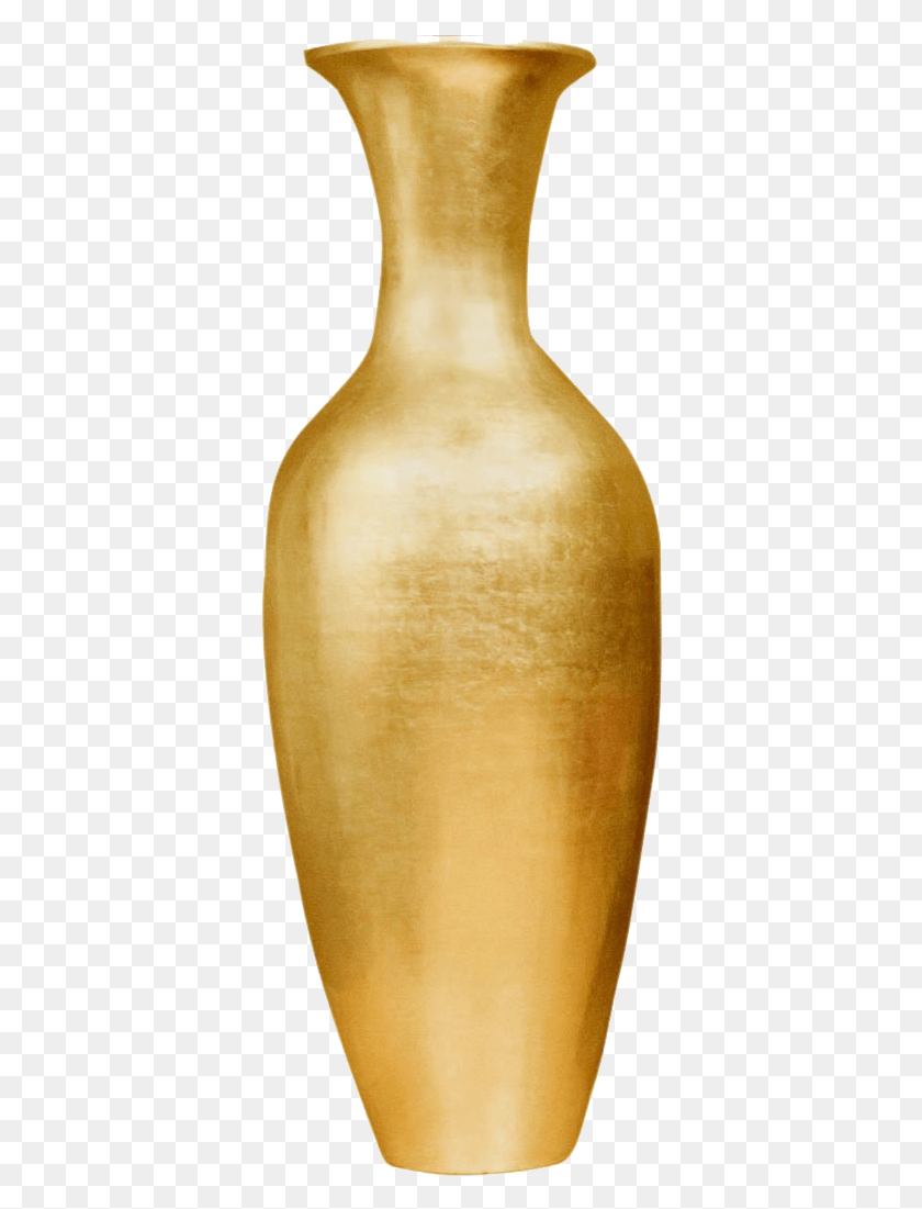 366x1041 Vase Images Large Floor Vase Gold, Plant, Food, Fruit HD PNG Download