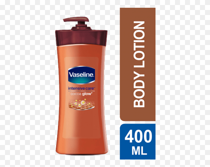 404x608 Vaseline Intensive Care Cocoa Glow Lotion Vaseline Cocoa Butter, Bottle, Cosmetics, Sunscreen Descargar Hd Png