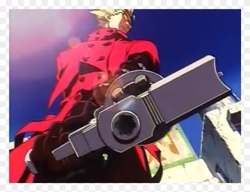 1441x1081 Vash The Stampede Vash Gun Gif, Person, Human, Weapon HD PNG Download
