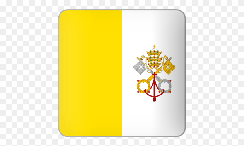 443x443 Флаг Ватикана, Логотип, Символ, Товарный Знак Hd Png Скачать
