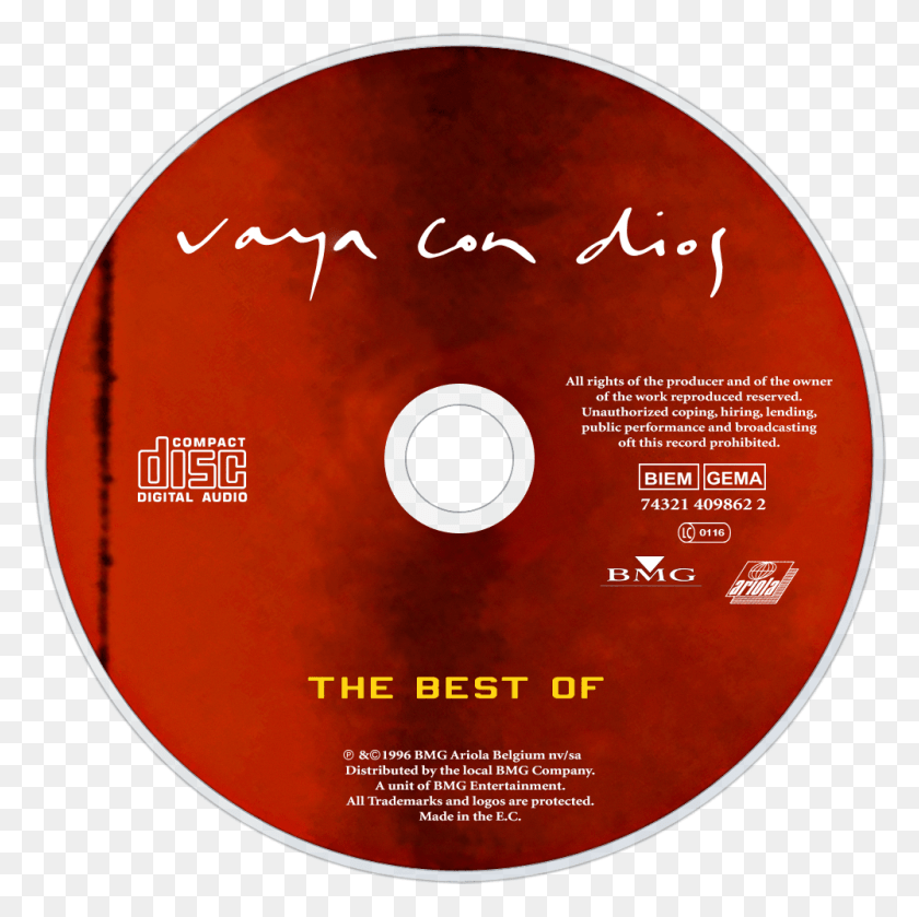 1000x1000 Descargar Png Vaya Con Dios The Best Of Cd Disc Image Cd, Disk, Dvd Hd Png
