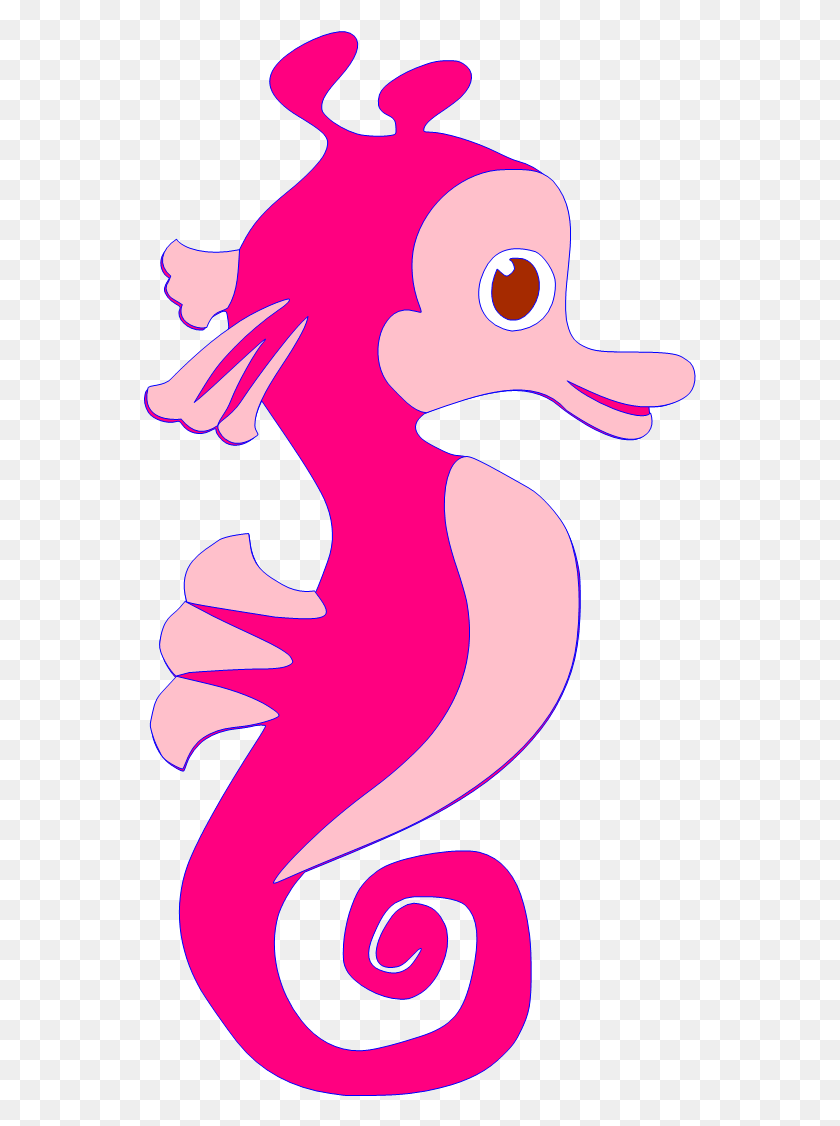 553x1066 Vbs 2016 Submerged Sea Horse Cuttable File Comes In Pink Seahorse Clip Art, Cushion, Head HD PNG Download