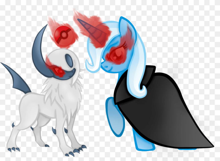 Vector An Evil Trixie And Absol By Urd Mlp Absol Transparent PNG
