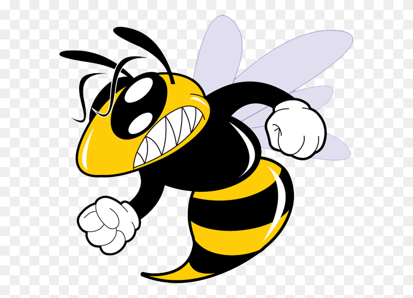 600x546 Vector And Hornet Clipart Mascots Free 27272 Favorite Hornet Clipart, Honey Bee, Bee, Insect HD PNG Download