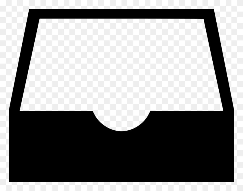 980x756 Vector Black And White Library Box Svg Empty, Symbol, Text, Logo HD PNG Download