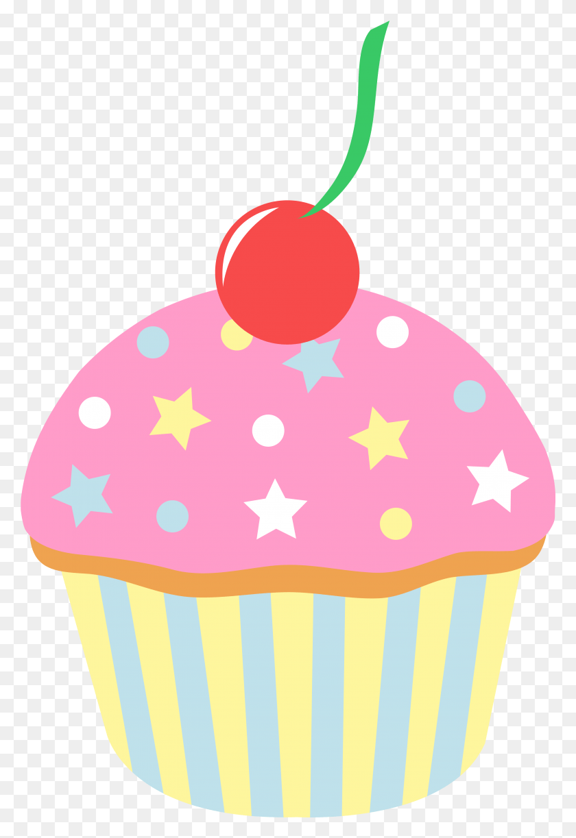 3054x4555 Vector Black And White Library Cupcake With Sprinkles Cartoon Cakes And Sweets, Cream, Cake, Dessert HD PNG Download